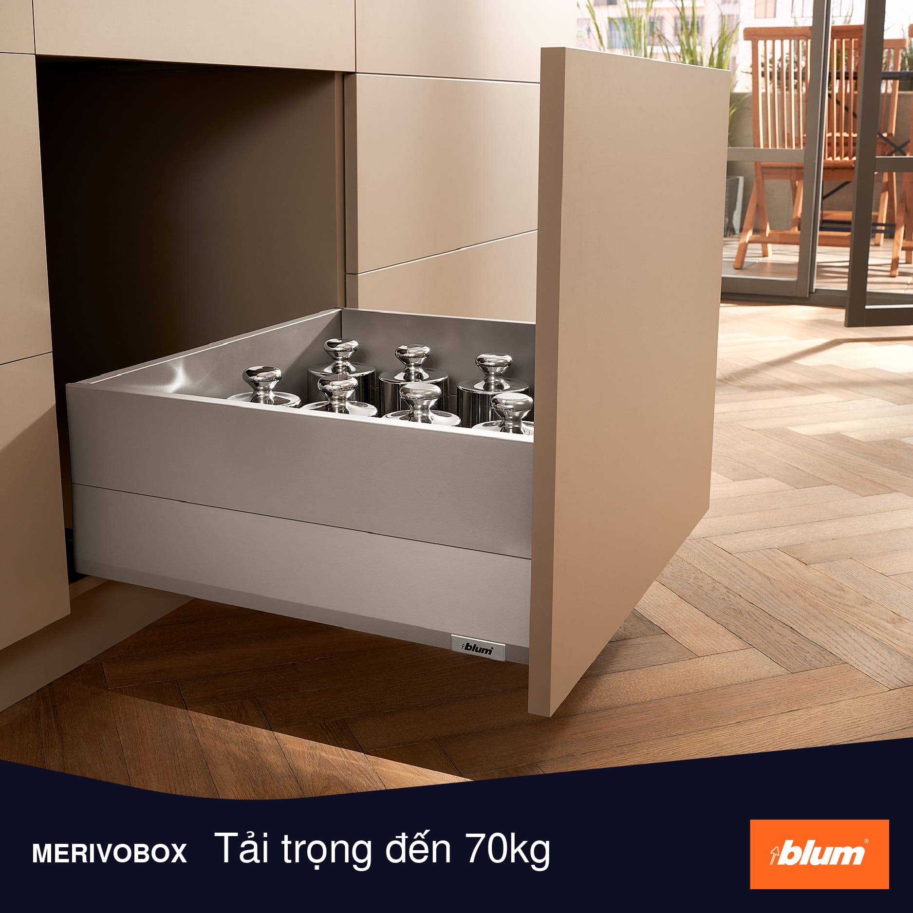 Ray hộp Blum MERIVOBOX