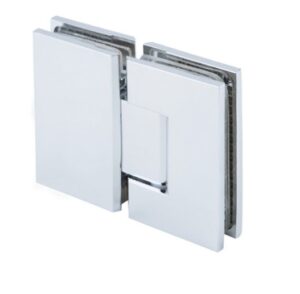 Bản lề kính - kính, 180⁰, chrome bóng, kính 8-12mm, DIY