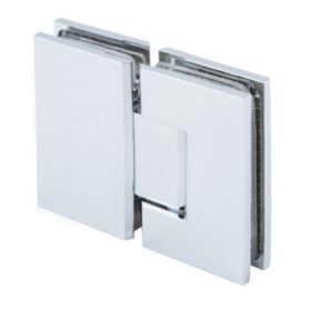 Bản lề kính - kính, 180⁰, chrome bóng, kính 8-12mm, DIY