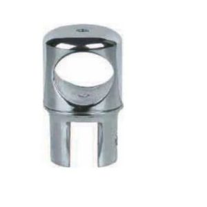 Bas giữ thanh treo gắn tường, inox bóng