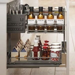 Bộ giá đựng dao thớt chai lọ Omero multi Kosmo, phủ nano