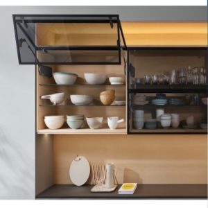 Trọn bộ tay nâng đôi Blum HF 22-35 cho khung nhôm