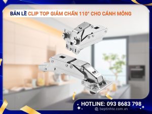 Bản lề CLIP TOP giảm chấn 110° cho cánh mỏng 71B453T