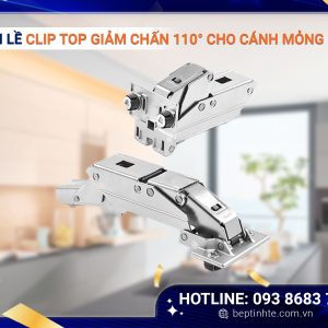 Bản lề CLIP TOP giảm chấn 110° cho cánh mỏng 71B453T