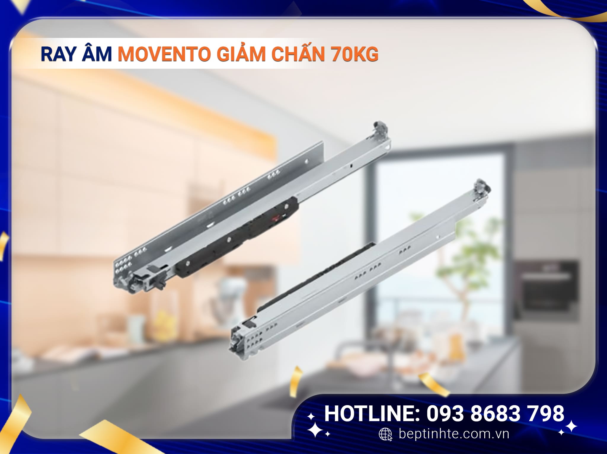 Ray âm MOVENTO giảm chấn 70kg 766H4500S