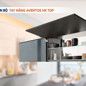 Bộ tay nâng HK top tích hợp giảm chấn, màu xám nhạt 22K2500