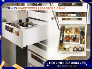 Tủ kho SPACE TOWER LEGRABOX 1 cánh Inox 770X50S0S ST