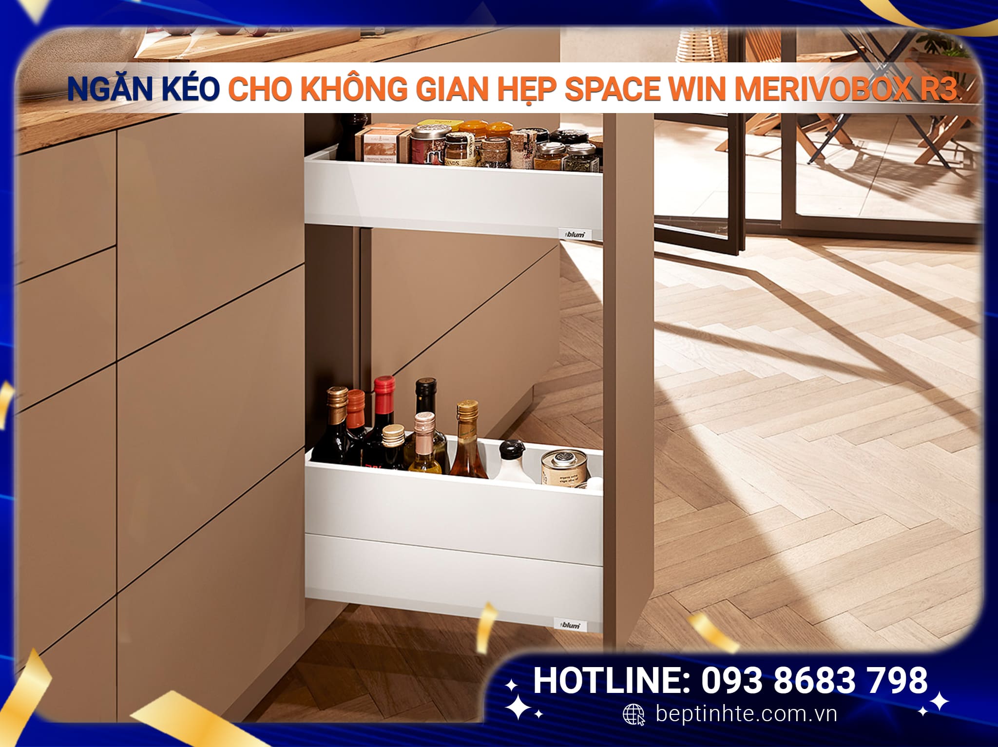 Ngăn kéo cho không gian hẹp SPACE WIN MERIVOBOX R3 470M50B0STW