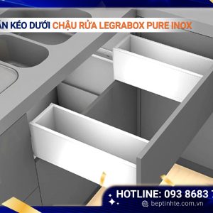 Ngăn kéo dưới chậu rửa LEGRABOX pure - Inox