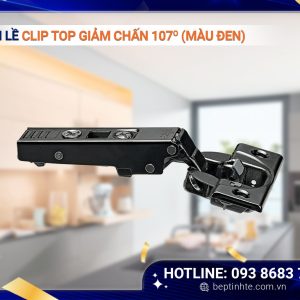 Bản lề CLIP TOP giảm chấn 107° trùm hết 75B1550 (màu đen)