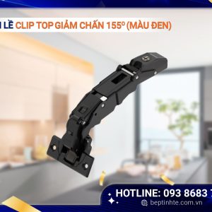 Bản lề CLIP TOP giảm chấn 155° góc mở rộng, cho tủ có ngăn kéo âm 71B7550