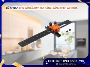 Cỡ khoan cho bản lề, ray, tay nâng, bằng thép và nhựa 65.1051.02LEHRE