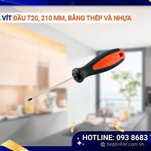 Tua vít đầu T20, 210mm, bằng thép và nhựa SR-DREH TX20