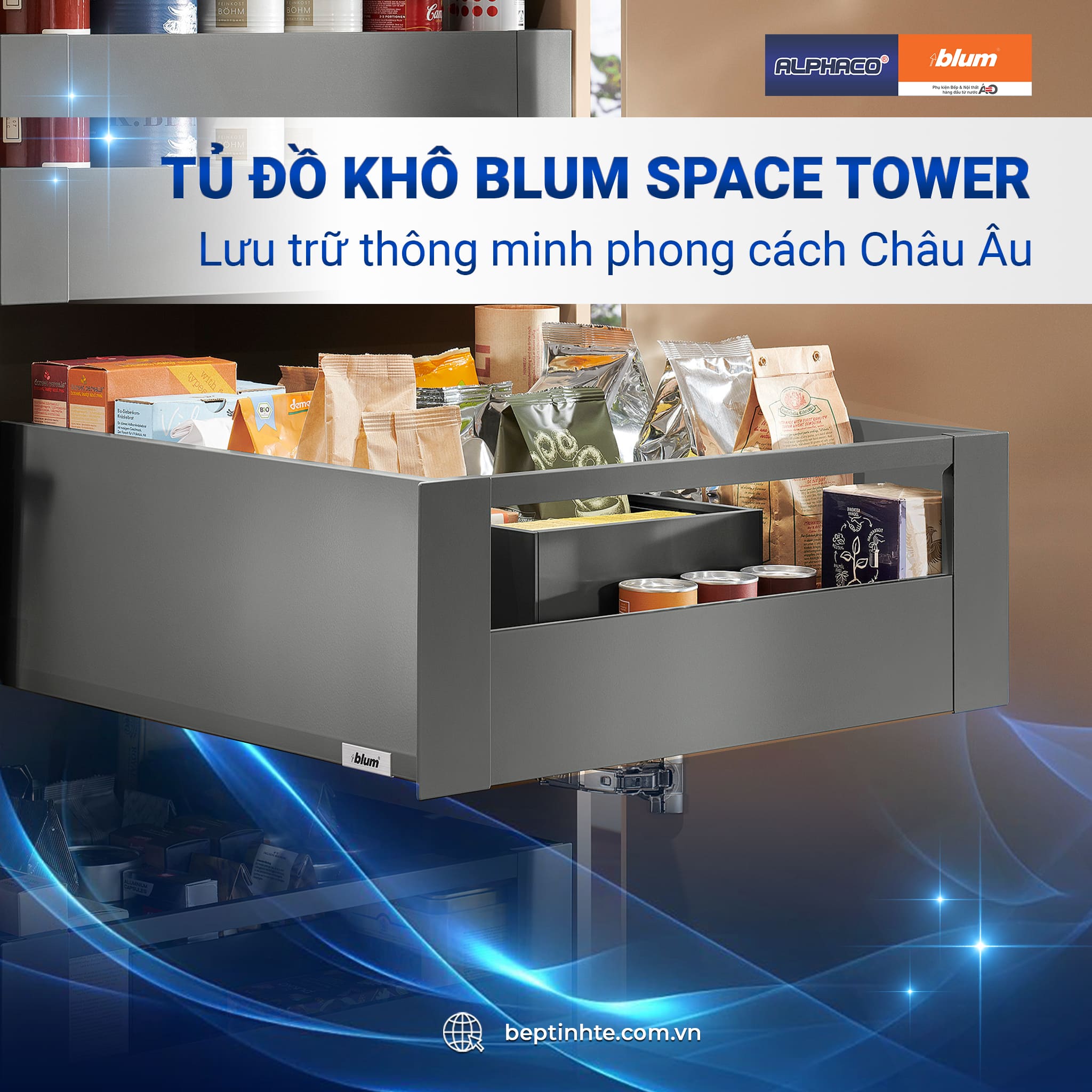 Tủ đồ khô Blum SPACE TOWER